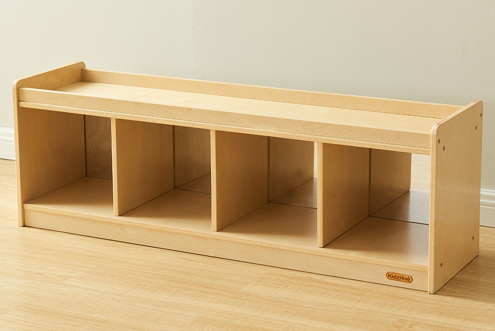 masterkidz 鏡背遊戲桌面4格單層櫃